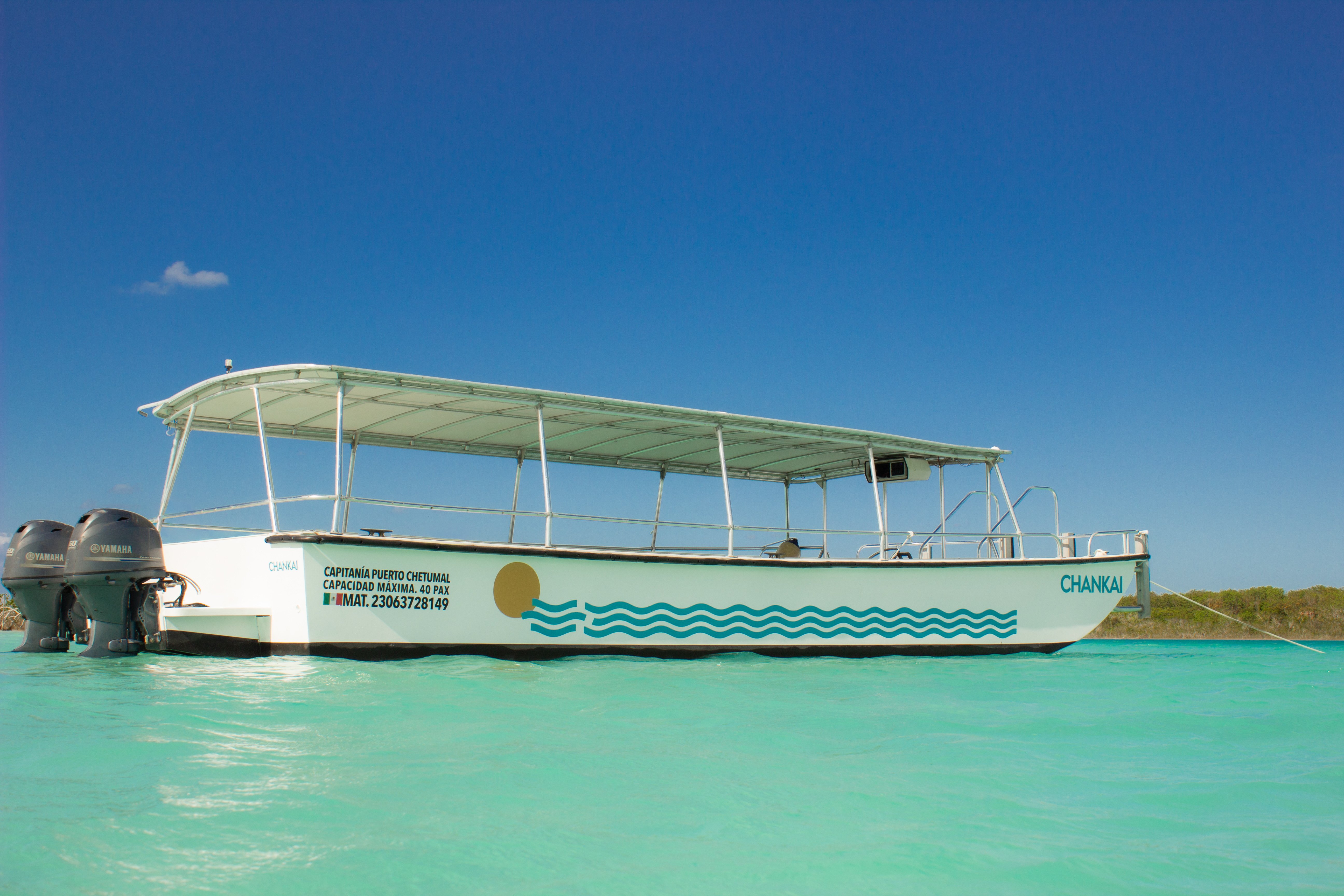 Privé Boot in Bacalar | Groepen en Evenementen