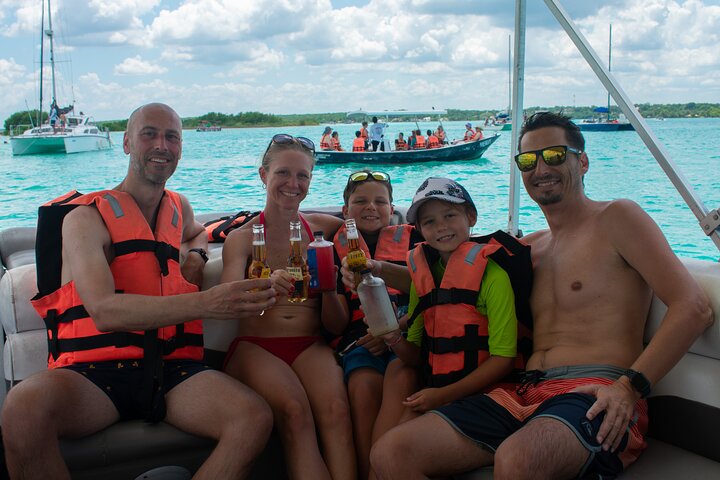 Passeio de Pontão pela Lagoa de Bacalar + Caiaque