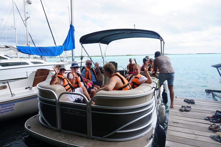 Passeio de Pontão pela Lagoa de Bacalar + Caiaque